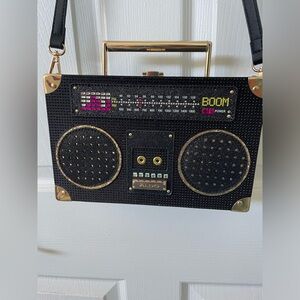 Aldo Kuzitrin Crystal Boombox Crossbody Bag